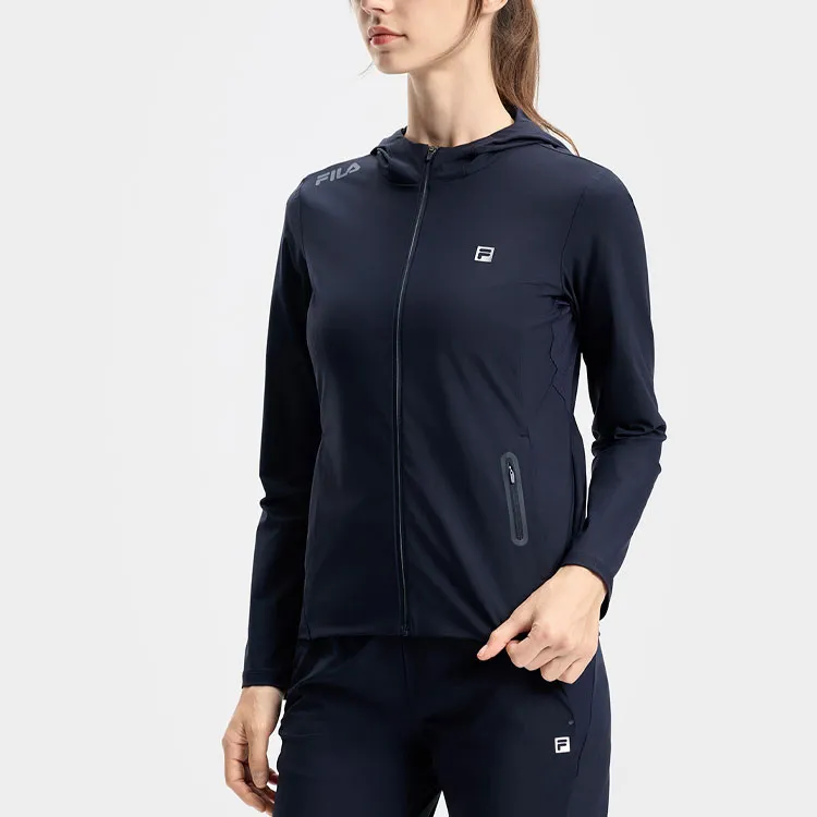 FILA Super Light Breathable Quick Dry Sun Protection Clothing Women's Royal Blue-4