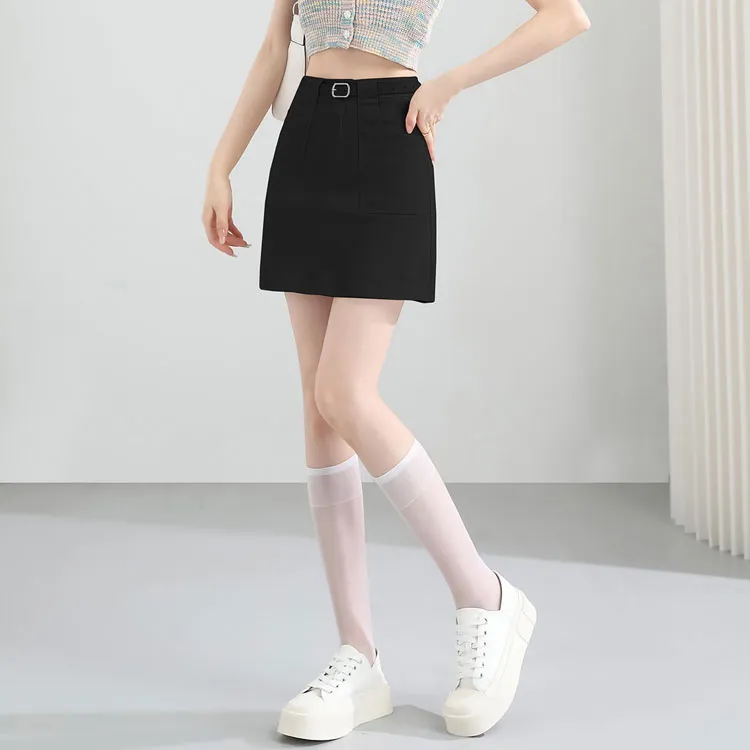 TERRE BLEUE Casual Short Skirts Women's Black-1