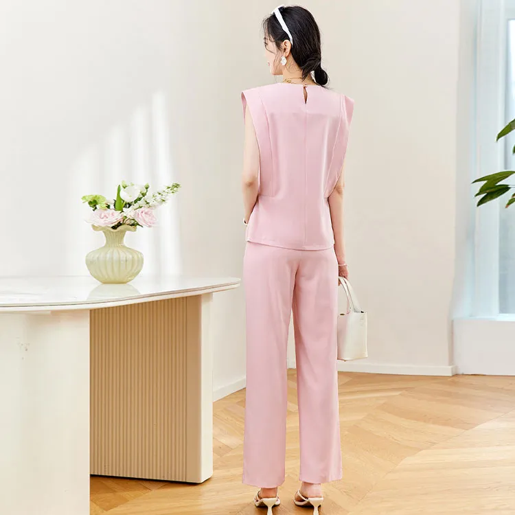 TERRE BLEUE Casual Suit Women's Pink-2
