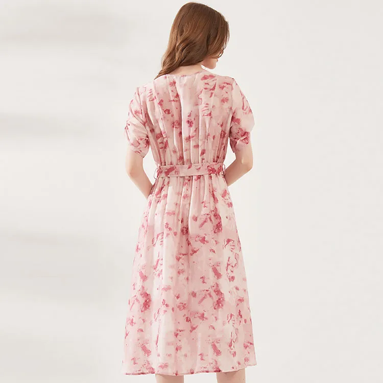 CHABER Short Sleeved Dresses Women's Pink-1