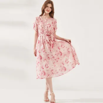 CHABER Short Sleeved Dresses Women's Pink