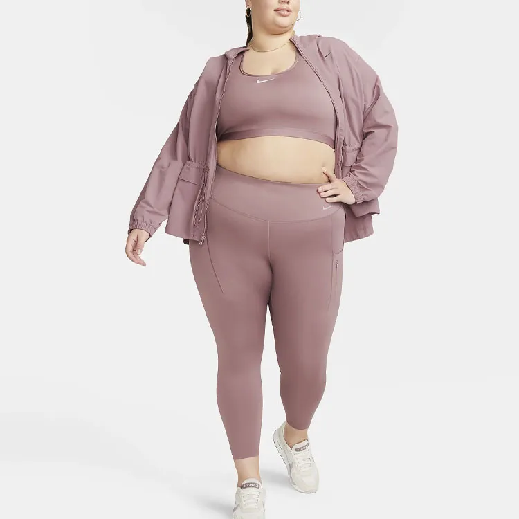Nike Go Women's Firm-Support High-Waisted 7/8 Leggings With Pockets Plus Size-2