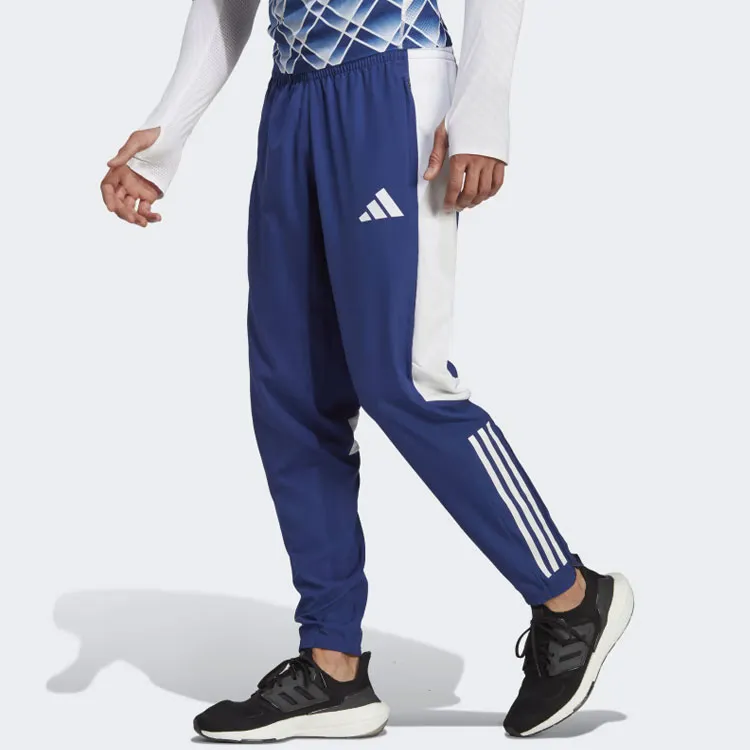 Adidas Track Pants Knitted Sports Pants Men's Victory Blue-2