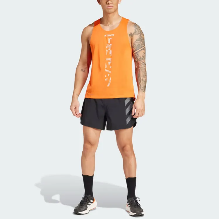 Adidas Tank Tops Men's Semi-Impact Orange-6