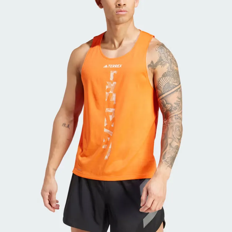 Adidas Tank Tops Men's Semi-Impact Orange-3