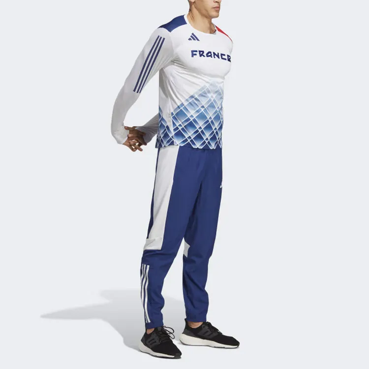 Adidas Track Pants Knitted Sports Pants Men's Victory Blue-3