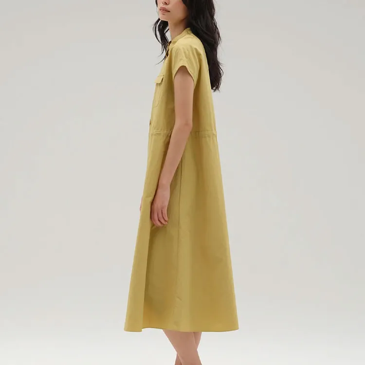 New Balance Met24 French Sleeve Dress Short Sleeved Dress Women's Gold-4