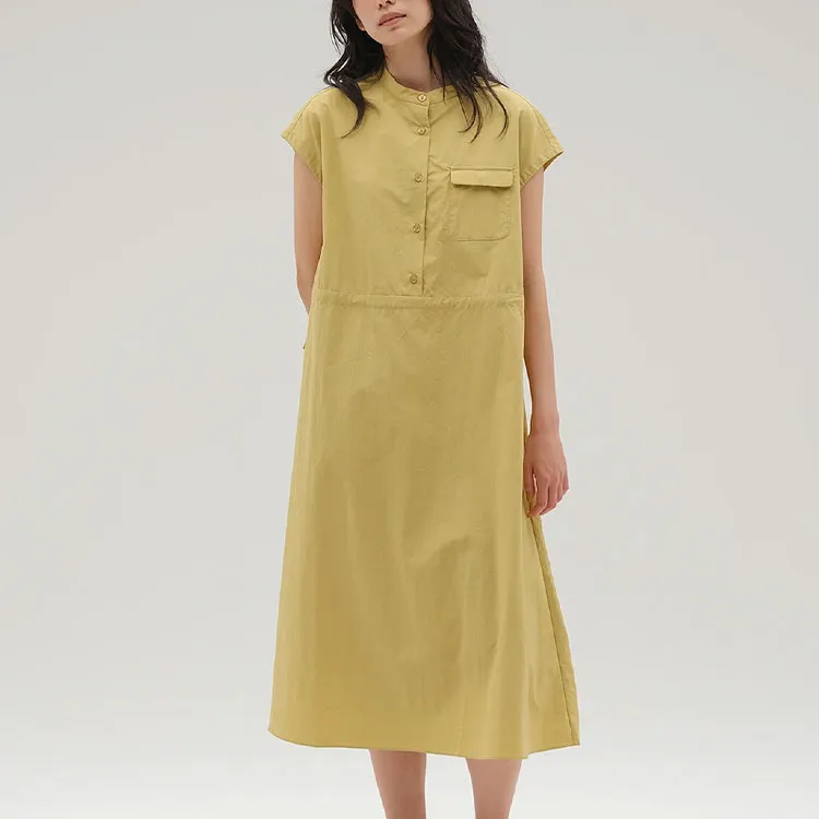 New Balance Met24 French Sleeve Dress Short Sleeved Dress Women's Gold-2