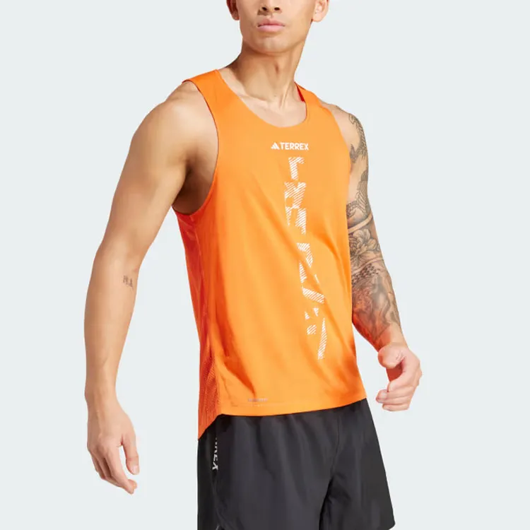 Adidas Tank Tops Men's Semi-Impact Orange-5