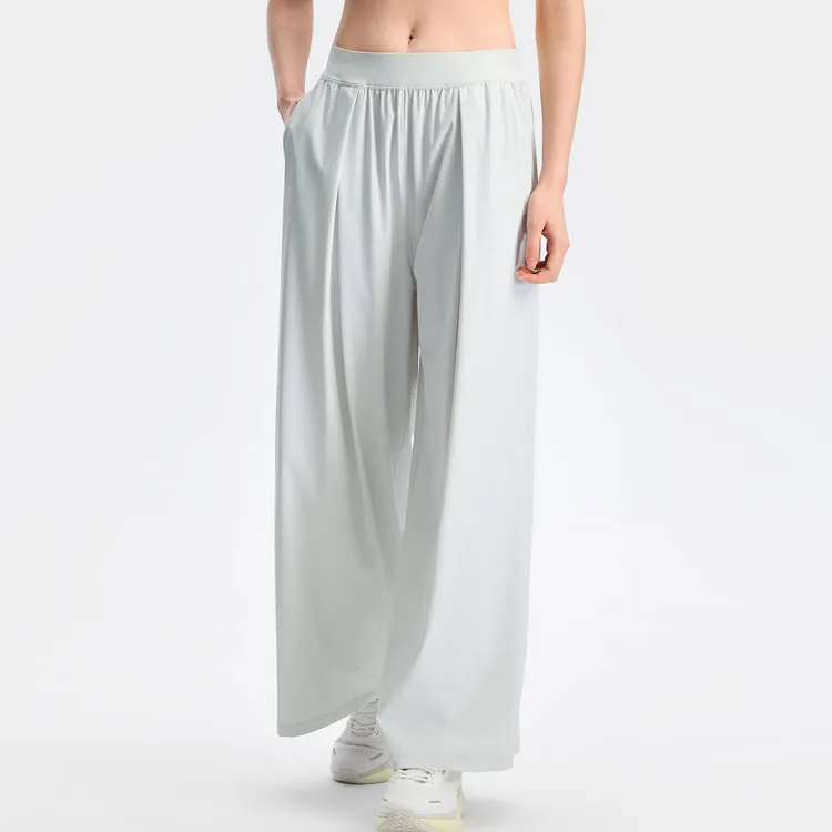 FILA Athletics Knitted Sweatpants Women's Moon Silver Gray-1