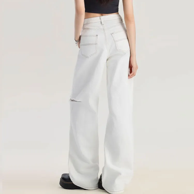 Aros Super Shopping Jeans Women's White-1