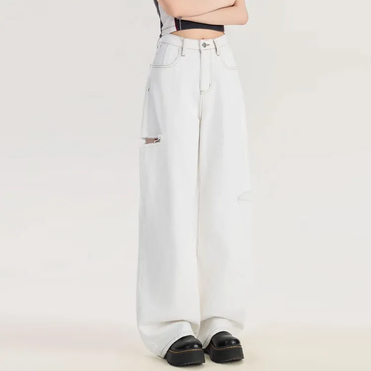 Aros Super Shopping Jeans Women's White-3