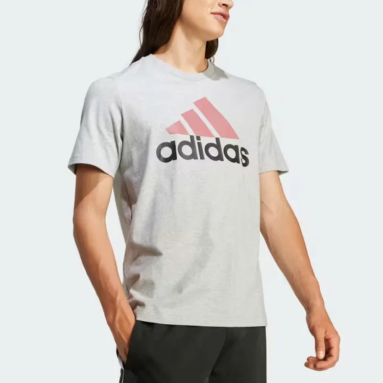 Adidas Essentials Single Jersey Big Tee T-Shirt Men's Medium Gray-3