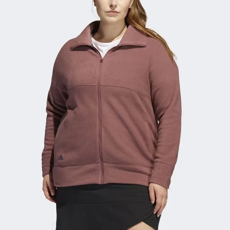 Adidas Polar Fleece Jacket Plus Jackets Coats Women's Burgundy Red-1