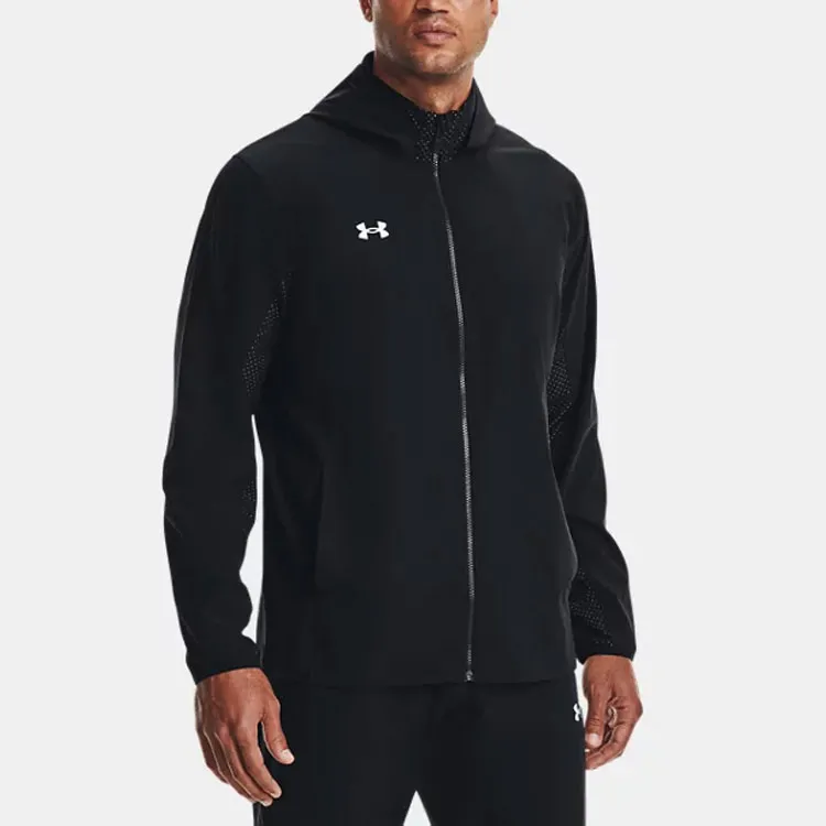 Under Armour Men's UA Squad 3.0 Warm-Up Full-Zip Jacket Jackets Coats Men's Black-2