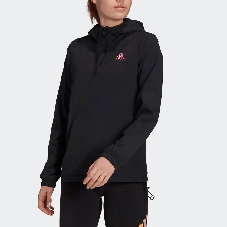 Adidas Essentials Gradient Anorak Jackets & Coats Women's Black-1