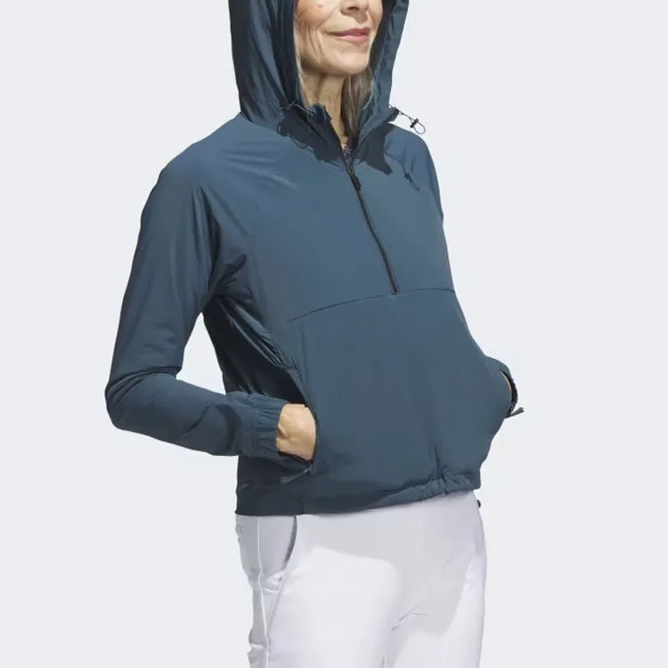 Adidas Ultimate365 Tour Wind.Rdy Fleece Hoodie Sweatshirt Women's Polar Night-3