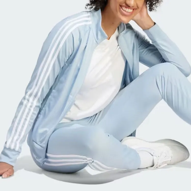 Adidas PRIMEGREEN ESSENTIALS WARM-UP SLIM 3-STRIPES TRACK JACKET Jackets Coats Women's Marvel Blue-3