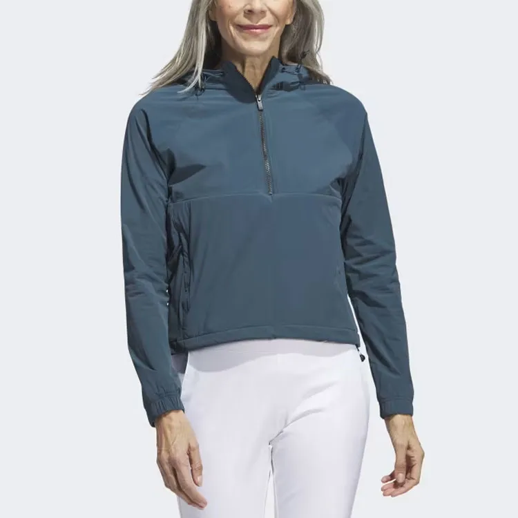 Adidas Ultimate365 Tour Wind.Rdy Fleece Hoodie Sweatshirt Women's Polar Night-1