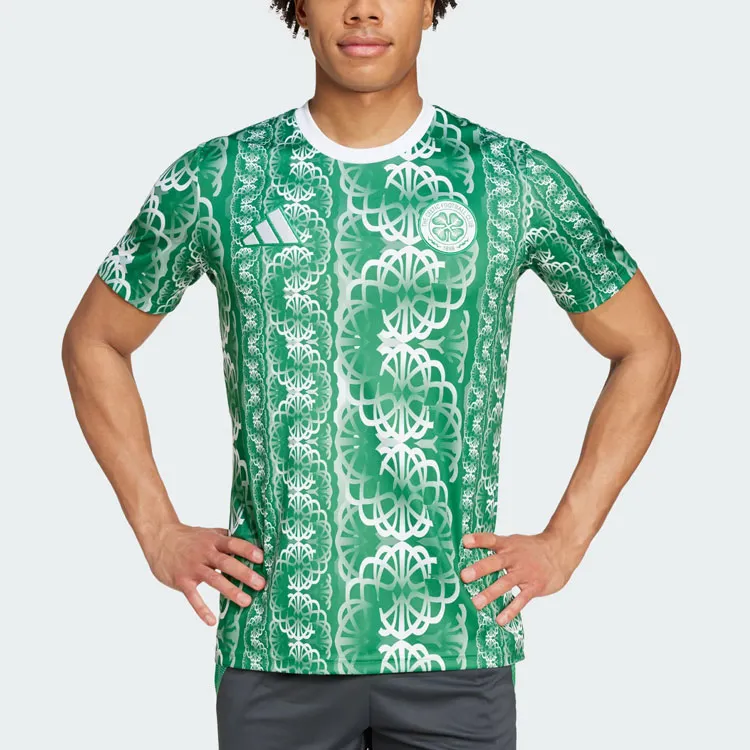 Adidas Celtic Fc Pre-Match Jersey Soccer Jerseys Men's Green-3