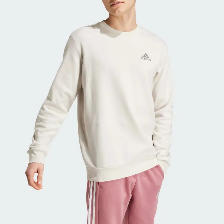 Adidas Feelcozy Essentials Fleece Sweatshirt Sweatshirt Men's Oxide Aluminum-2