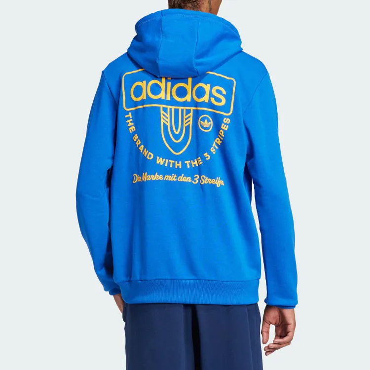 Adidas Originals Graphic Hoodie Sweatshirt Men's Blue-2