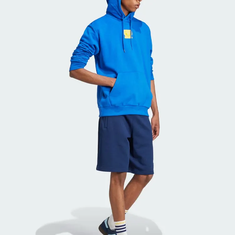 Adidas Originals Graphic Hoodie Sweatshirt Men's Blue-3