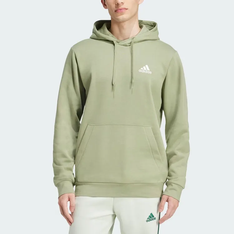Adidas Essentials Fleece Hoodie Sweatshirt Men's Tent Green-1