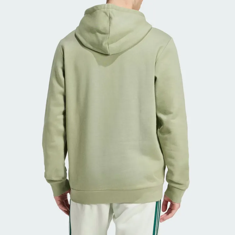 Adidas Essentials Fleece Hoodie Sweatshirt Men's Tent Green-2