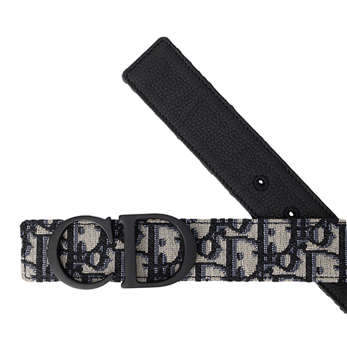 Dior 0blique Homme Logo Buckle Belt - POIZON