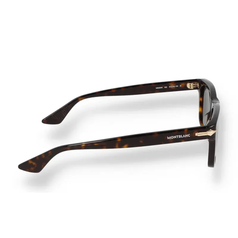 MONTBLANC Acetate Irregular Shape Sunglasses Unisex Black-4