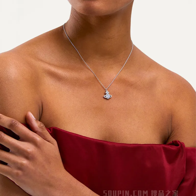 Vivienne Westwood Brass Necklaces Women's Silver-4