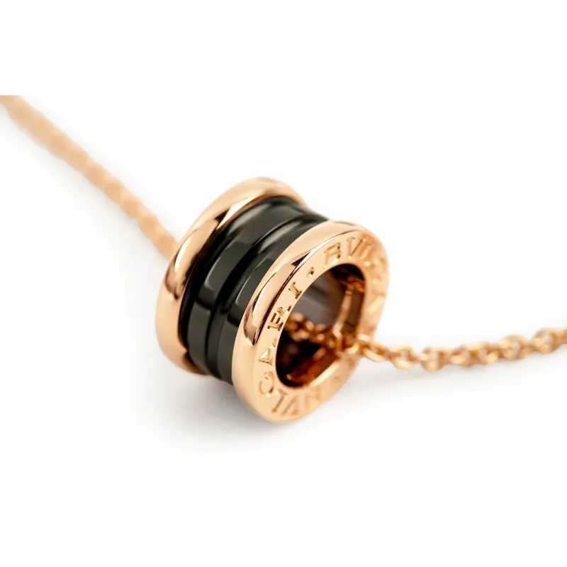 BVLGARI B.Zero1 Series 18K Rose Gold Necklaces Unisex-1