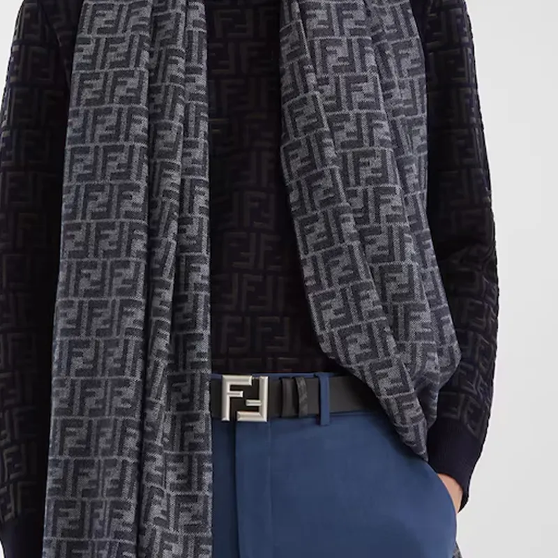 FENDI Ff Buckled Rounded Reversible Belt-2