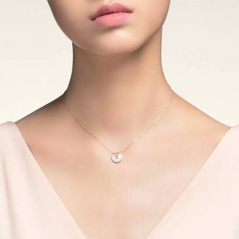 CARTIER Amulette De Cartier Collection 18K Gold Necklaces Women's Gold-1