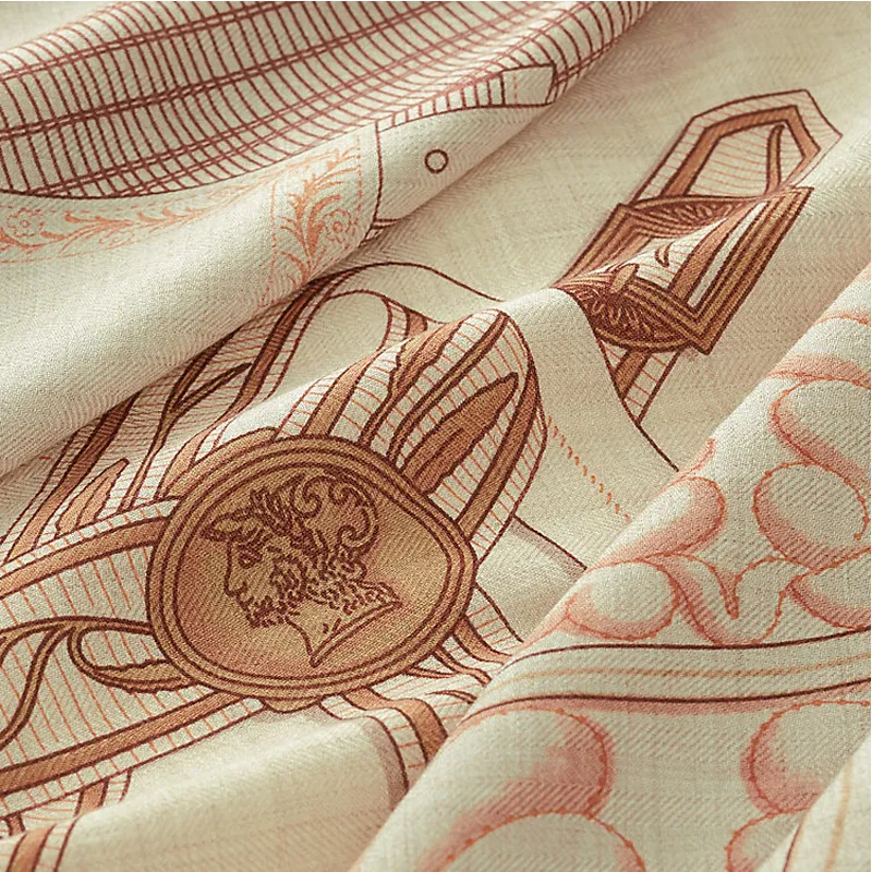 HERMES Cashmere, Mulberry Silk Shawls Women's-1