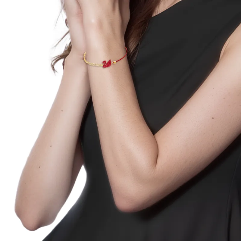 Swarovski Faux Crystal Bracelets Women's Red-4