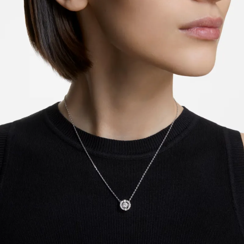 Swarovski Artificial Crystal Necklaces Women's White-4