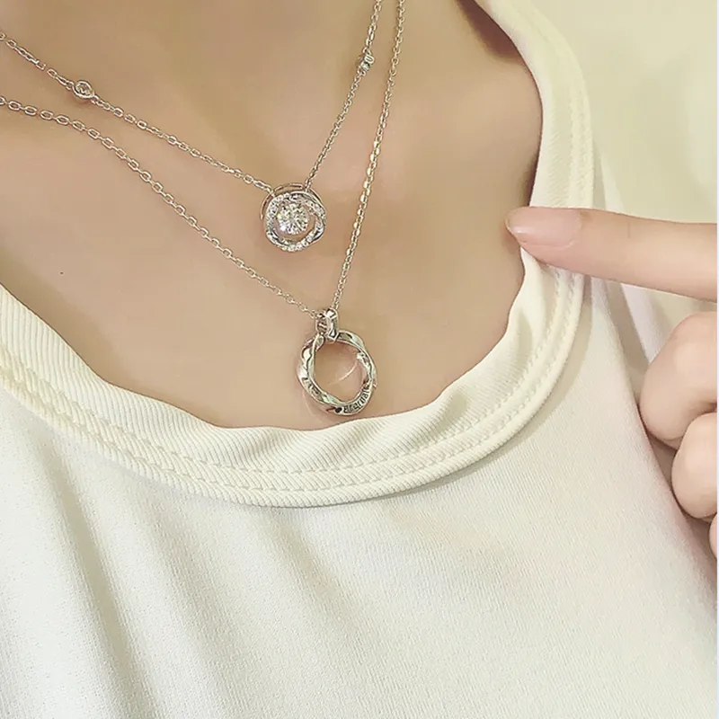 KADER 925 Sterling Silver Necklaces Unisex Silver white Gift Box-3