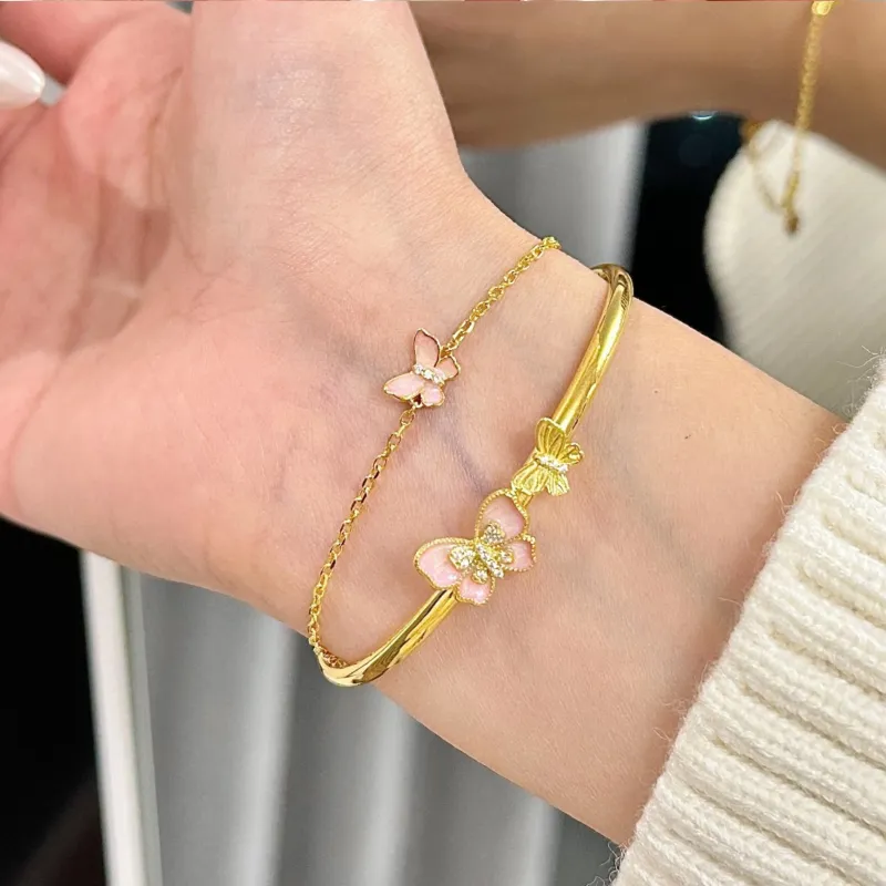 CHOW TAI SENG S925 Silver Bangles Women's-5