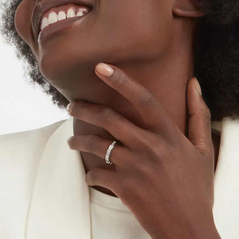 BVLGARI SERPENTI VIPER White Gold Rings Unisex Silver-5