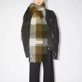 Acne Studios Checked Fringed Edge Scarf