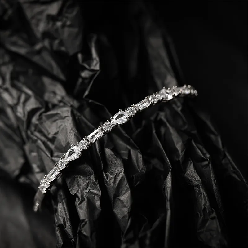 Givenchy Crystal, Metal Bangles Unisex White-6