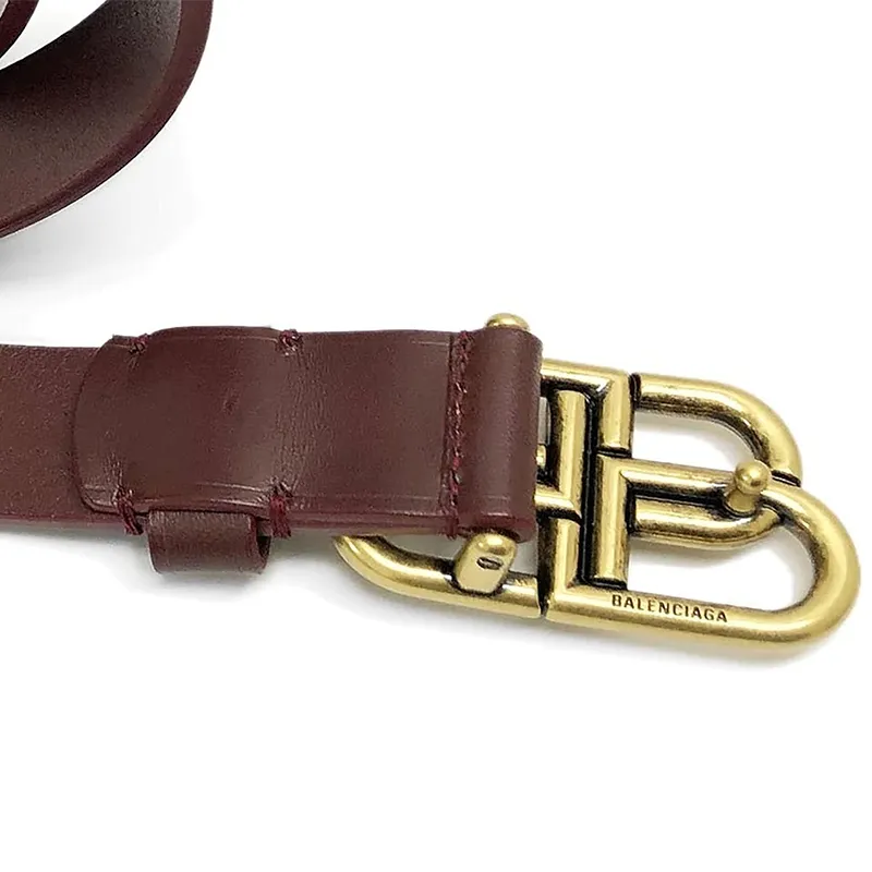 Balenciaga Leather Belts Unisex-3