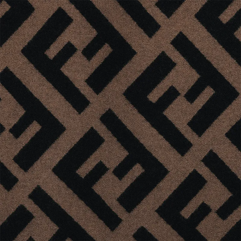 FENDI Jacquard Knit Ff Logo Scarf-2
