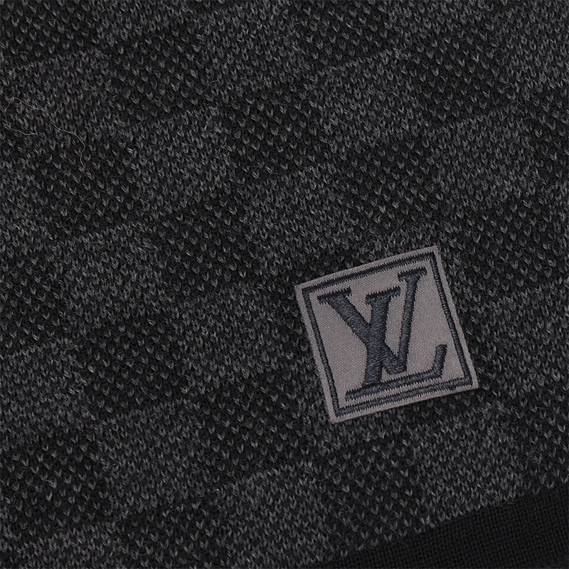 LOUIS VUITTON 2021 Logo-appliqué Wool Scarf-2