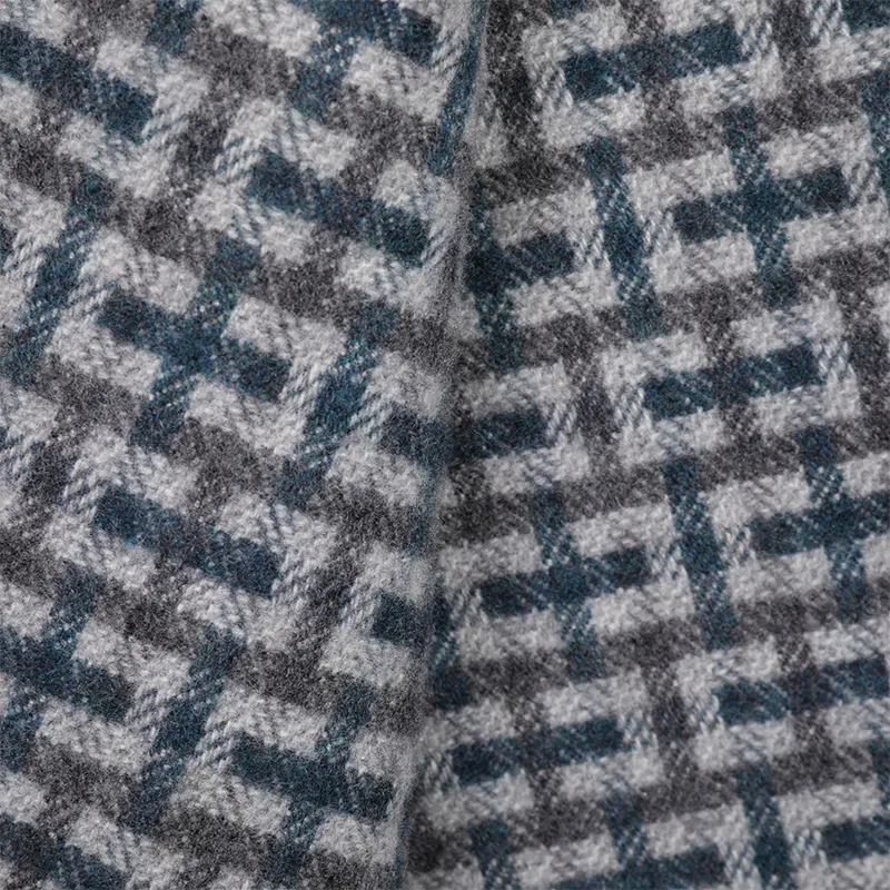 HERMES Knit Scarves Unisex Gray-1