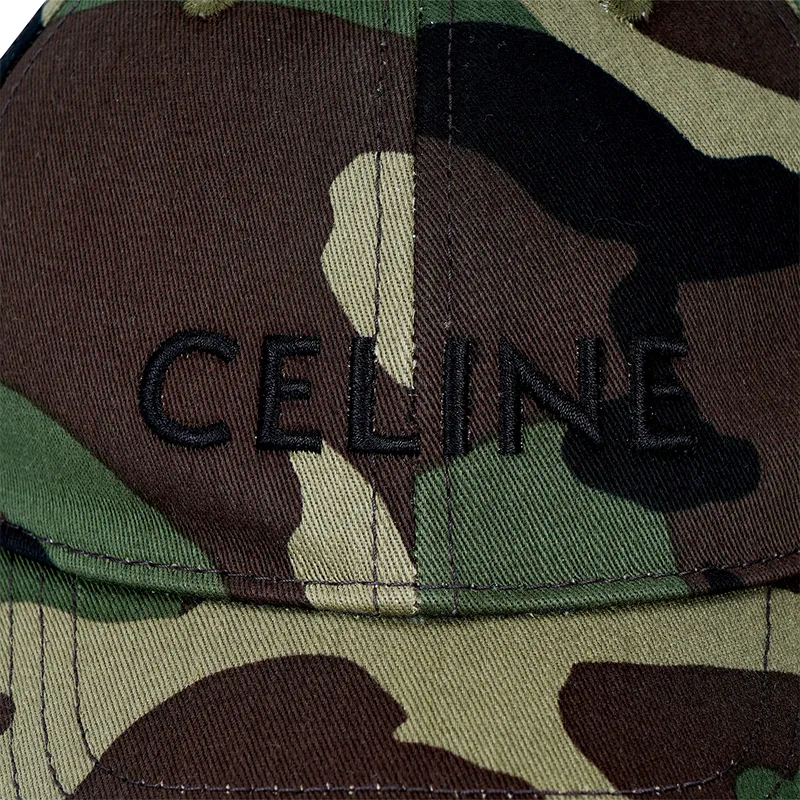 CELINE   Baseball Caps Unisex Camouflage-4