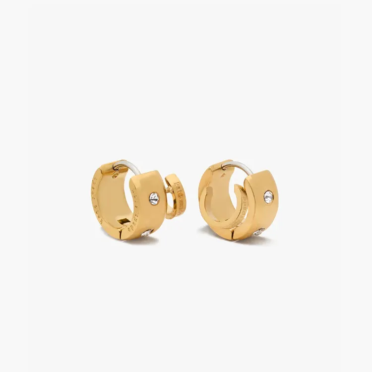 Kate Spade Set In Stone Double Huggies Earrings-2