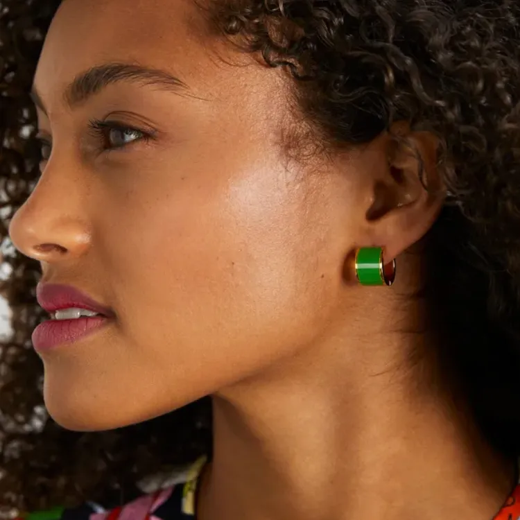 Kate Spade Stainless Steel Earrings Women's Green-5